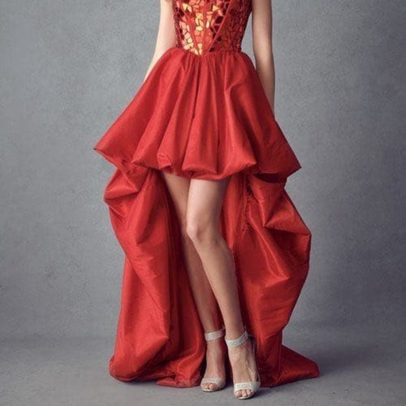 Sweetheart Neck Sequin Bodice Prom Dress JT252 - Picture 4 of 5